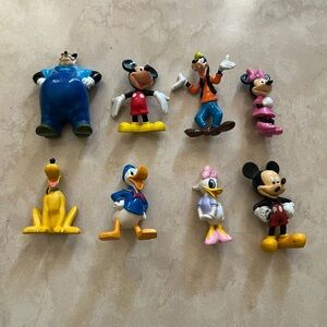Disney Action Figure Set - Blue, Red, Yellow